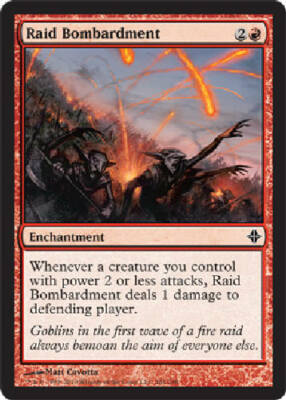 mtg raid cards RAID BOMBARDMENT Rise of the Eldrazi MTG Magic the Gathering Cards DJMagic