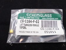 CHEMGLASS 1/8” Flangeless Ferrule TEFZEL CG-1164-F-02