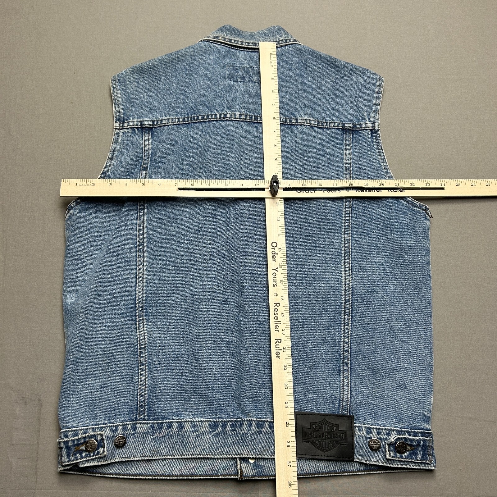 Vintage Harley Davidson Vest Mens Large Motorcycle Li… Gem