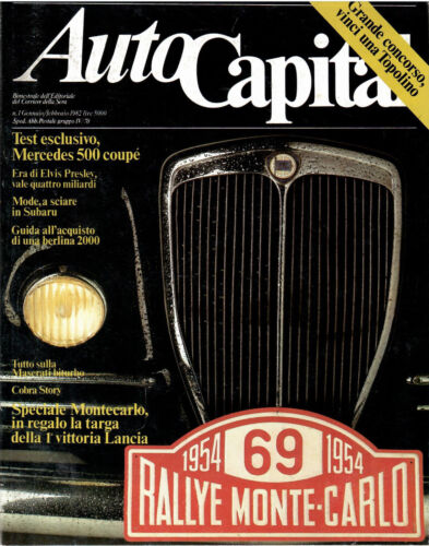 Rivista AUTO CAPITAL - 1982 nr 1 - MERCEDES 500 COUPE' - RALLYE MONTE-CARLO - Bild 1 von 1
