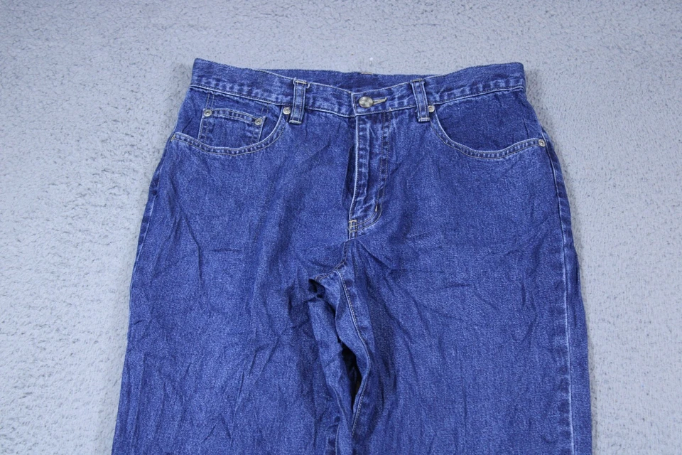 Jeans feminino Sigrid Olsen 8 azul cintura média reto lavagem escura jeans stretch 30x31 - Imagem 2 de 4