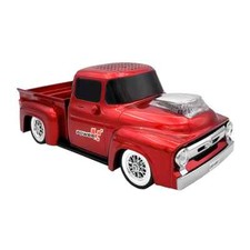 Red 1956 Ford F100 Pickup Truck Portable Speaker Wireless Bluetooth FM Radio