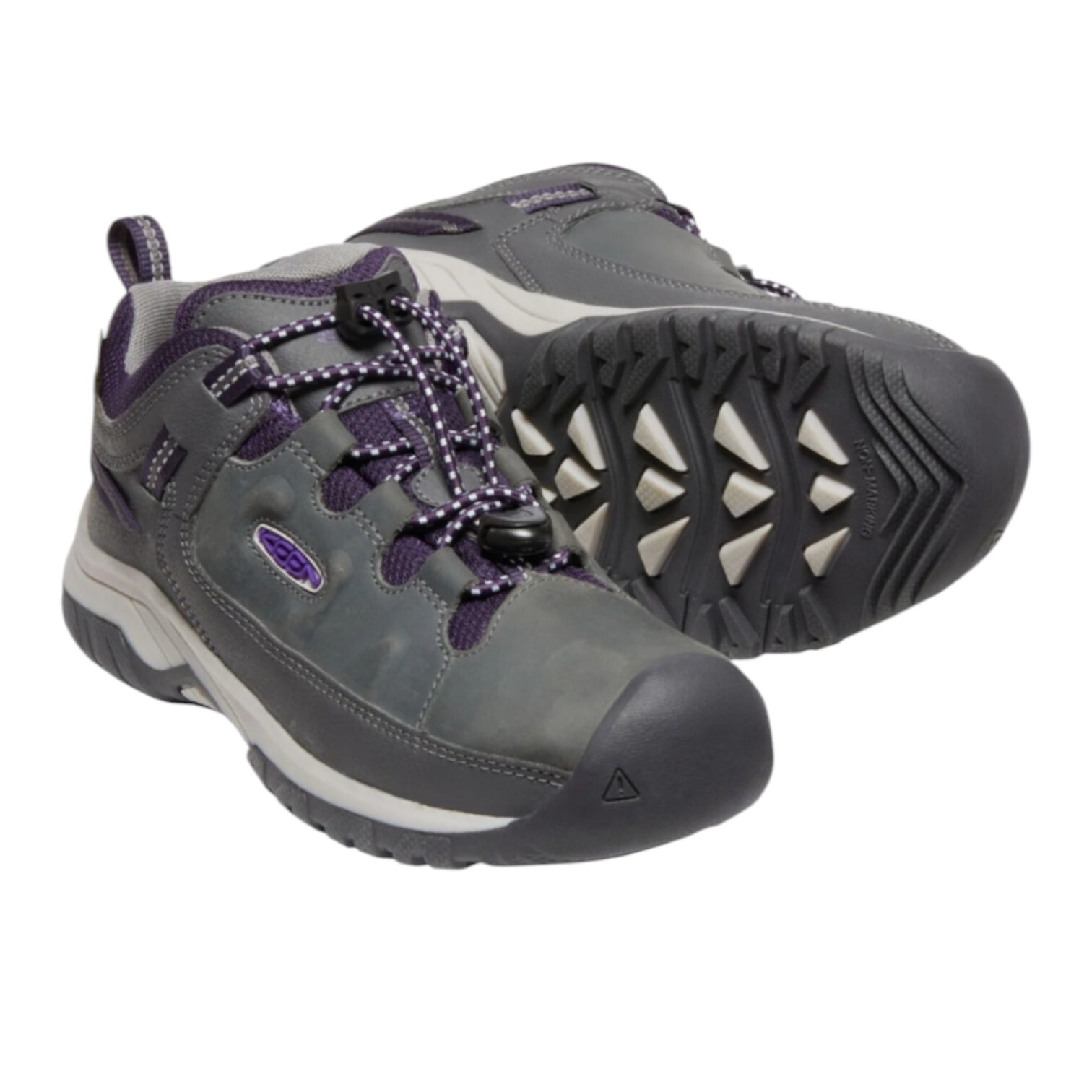 Scarpe Keen Targhee Low Youth US 5 nuove con scatola escursionismo outdoor viola grigio
