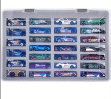 Clear Carry Case 27 Car Display With Foam Insert fits Hot Wheels Locking Hinge