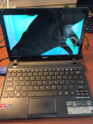 Acer Aspire One 725-0802 AMD C60 2GB RAM 320 HDD 11.6'' Laptop FOR REPAIRS/PARTS 