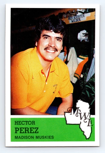 1983 Fritsch Madison Muskies #29 Hector Perez Madison Muskies CREASE