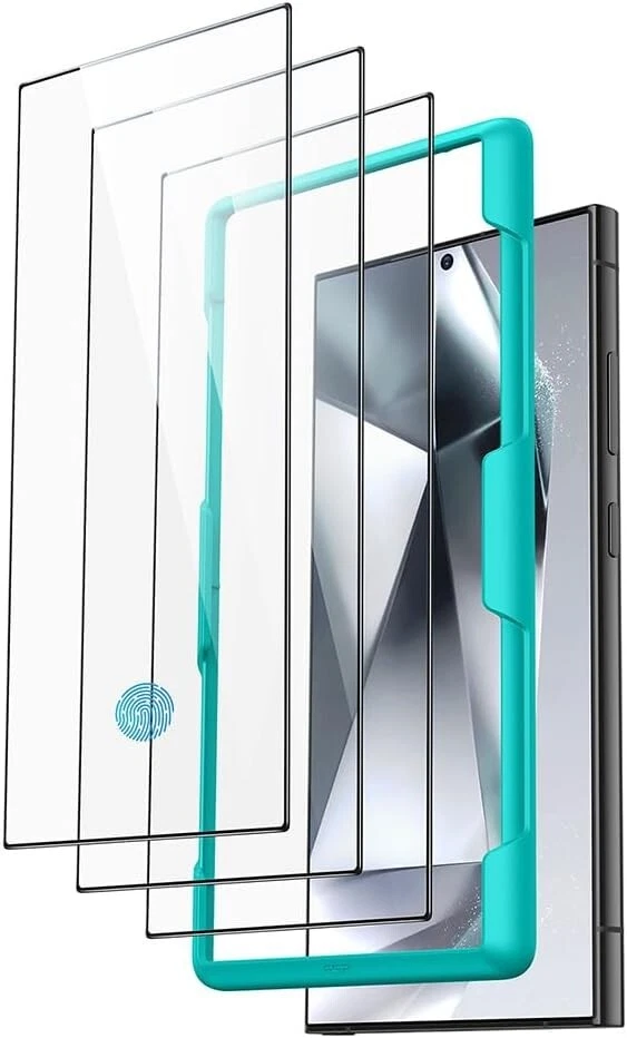 3 Pack for Samsung Galaxy S24 Ultra Screen Protector  HD Clear Tempered Glass