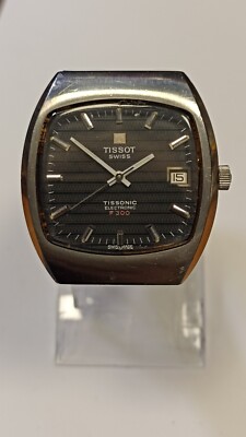 TISSOT Tissonic Electronic F300 watch 41mm with crown cal 2010 UK