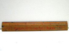VINTAGE AUSTRALIAN COMMONWEALTH SAVINGS BANK OF AUSTRALIA WOODEN RULER