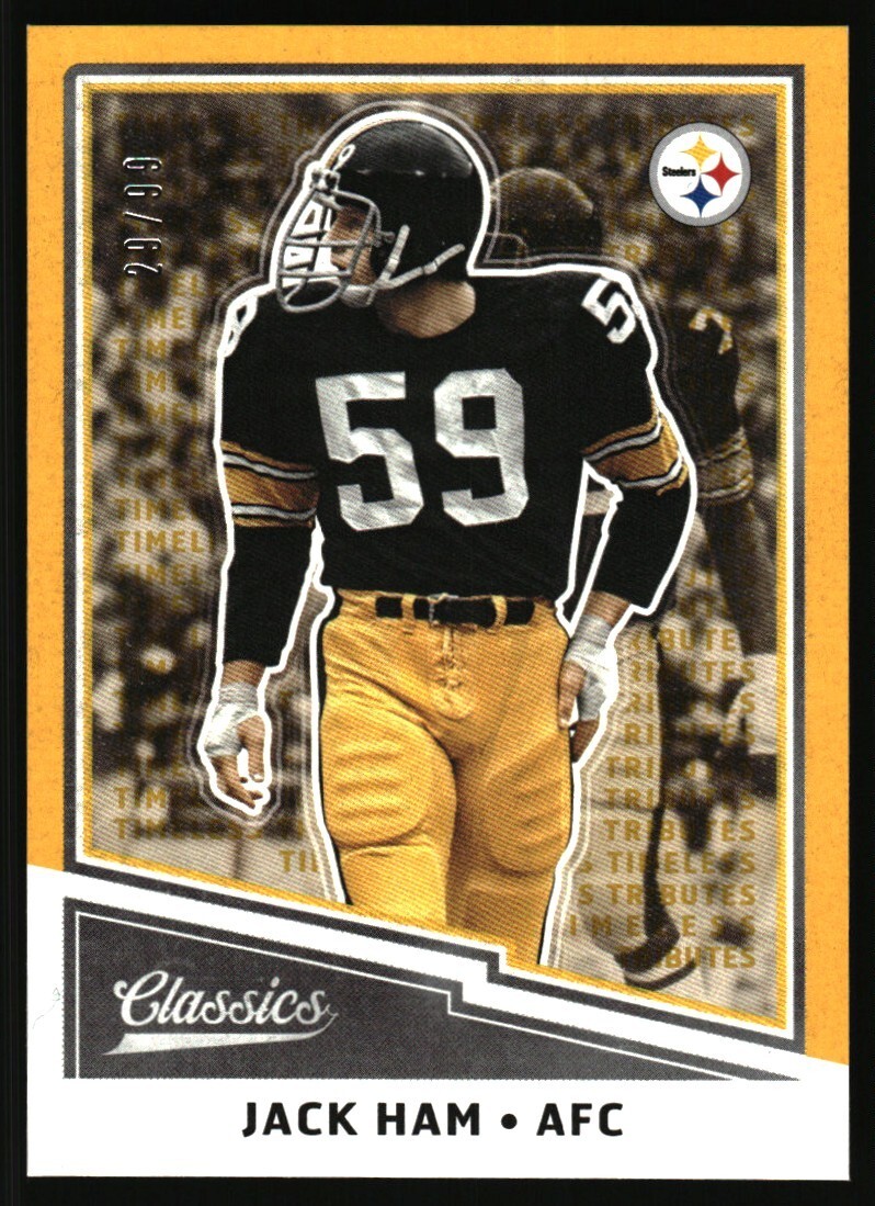 2017 Panini Classics Jack Ham Timeless Tributes Gold /99 #133