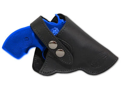 NEW Barsony Black Leather OWB Gun Holster for S&W 22 38 357 Snub Nose 2" Rev