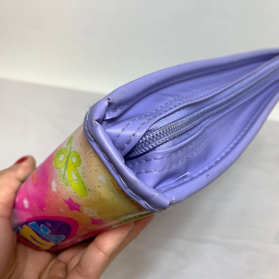 Carpeta de 3 anillas Lisa Frank Angel niña con cierre de cremallera diseño colorido Foto 2 de 4