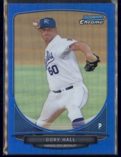2013 Bowman - Prospects Chrome Cory Hall #BCP26 Blue Refractor /250