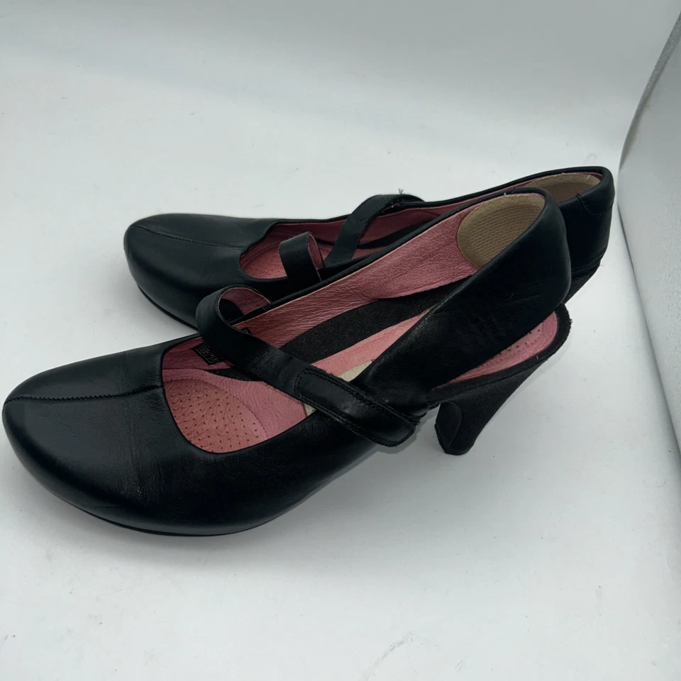 Tsubo Acrea Slingback 7.5 Mary Jane Tacones Vestido Pump Zapato Confort Correa Negra* Foto 4 de 4