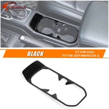 Black Inner Center Dashboard Cup Holder Cover Trim for Jeep Wrangler JL JT 2018+
