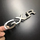 Chrome GXR Racing Badge Modified Car Body Rear Boot Trunk Lid VIP Sticker Emblem