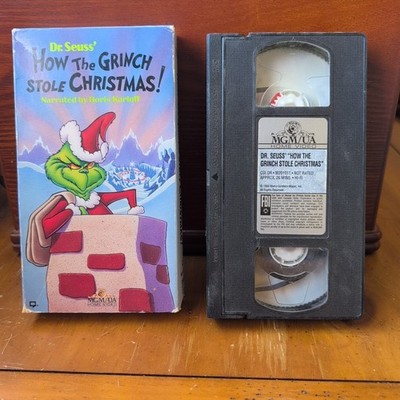DrSeuss How Grinch Stole Christmas 1966 VHS 1994 Boris Karloff Thurl Ravenscroft