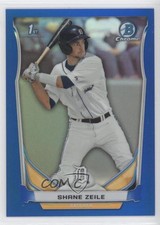 2014 Bowman Draft Chrome Blue Refractor 195/399 Shane Zeile #CDP132 4a1