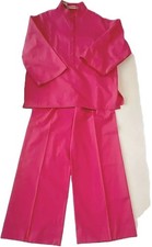 True Vintage 60's HALSTON for Saks 2 Piece Set Women's Barbie Pink XS