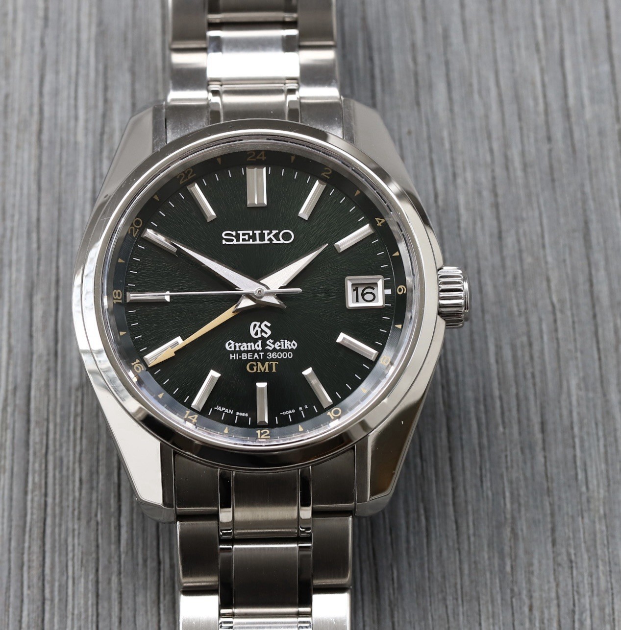 Grand Seiko Hi-beat GMT 'Green Iwate' Limited Edition SBGJ005