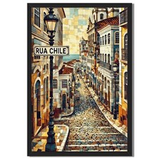 Vintage Street Scene Wall Art Canvas Oil Paintings Reproduction