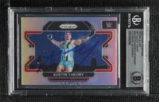 BAS 2022 Panini Prizm WWE Silver Austin Theory #87 BGS Authentic Auto 16b5