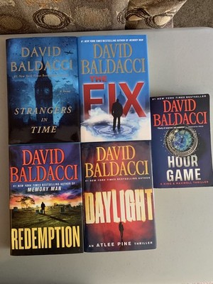 Lot of 5 David Baldacci Books - 4 HC - Fix Redemption Daylight - Great Condition