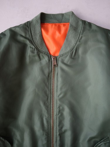 Vintage 90s MA-1 Intermediate Flyer's Aviation Bombers Jacket Size 3XL - Picture 2 of 6