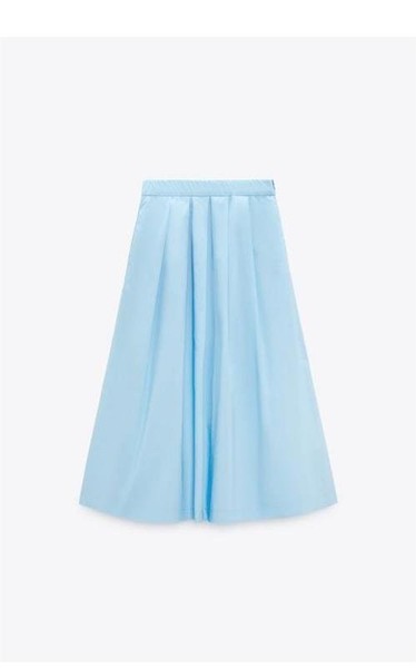 Women Banana Republic Skirt Blue Cotton 34 / XS /