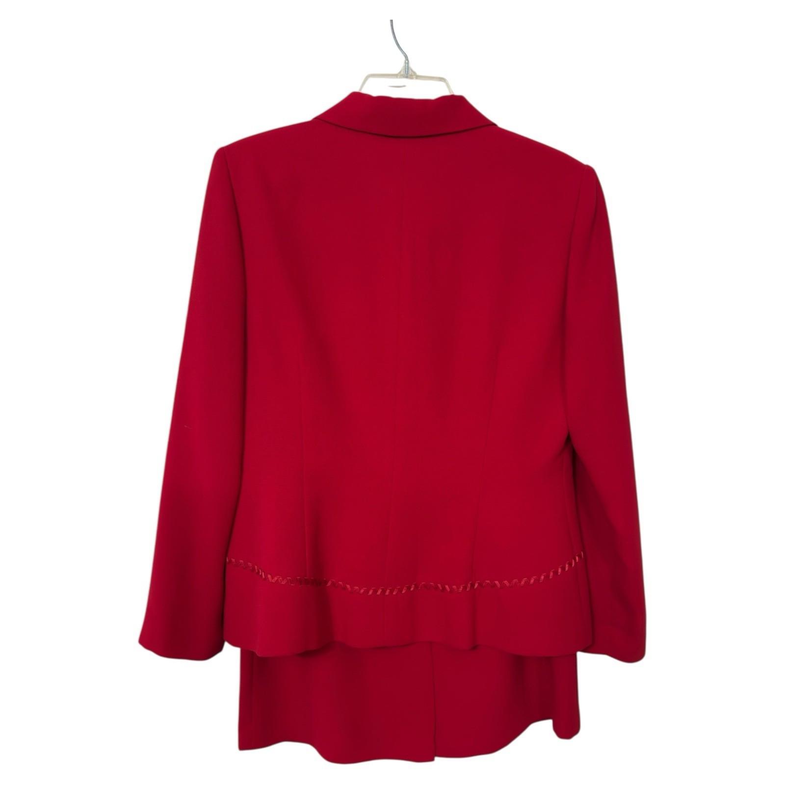 Donna Morgan 10P Solid Red Polyester 2 PC Skirt S… - image 2