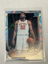 2025-26 Bowman Refractor Karl-Anthony Towns /399 New York Knicks #BCV-64