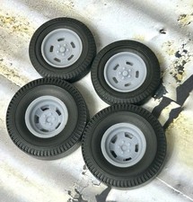 124 Scale Big N Little Piecrust Slicks W15-inch Halibrand Sprint Wheels