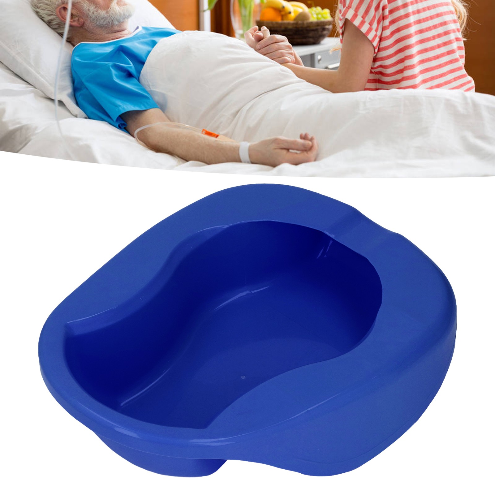 Nursing Bedpan Heavy Duty Urinal Bedpan Slipper Bedpan With Lid For Elderly Bed