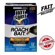 Hot Shot MaxAttrax Roach Bait Stations (12-Count)