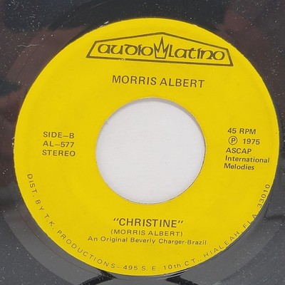 Morris Albert Dime Feelings / Christine 7'' 45rpm M- Vinyl 70s Record 45