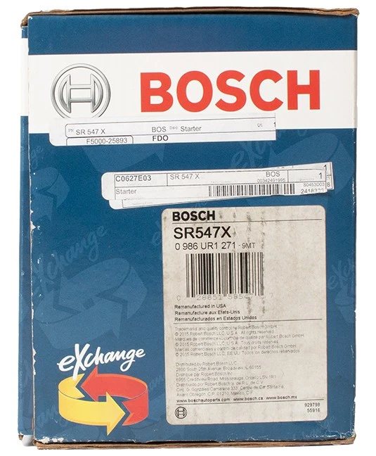 Bosch Remanufaturado Starter Fits 1992-1993 Buick Chassi Comercial Peça SR547X - Imagem 3 de 4