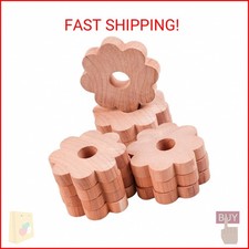 12 Pcs Cedar Blocks for Clothes Storage Flower Cedar Chips for Closets and Drawe