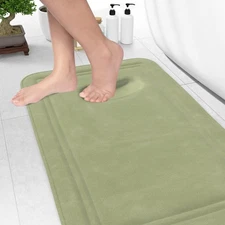 Memory Foam Bath Mat 31x20 Non Slip Machine Washable Quick Dry & Absorbent Rugs