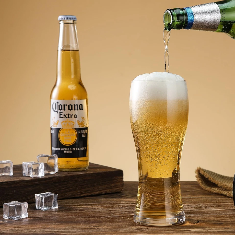 Juego de 4 vasos de cerveza, 17 OZ vasos de pinta vasos Pilsner para padre, cerveza Mu... Foto 4 de 4