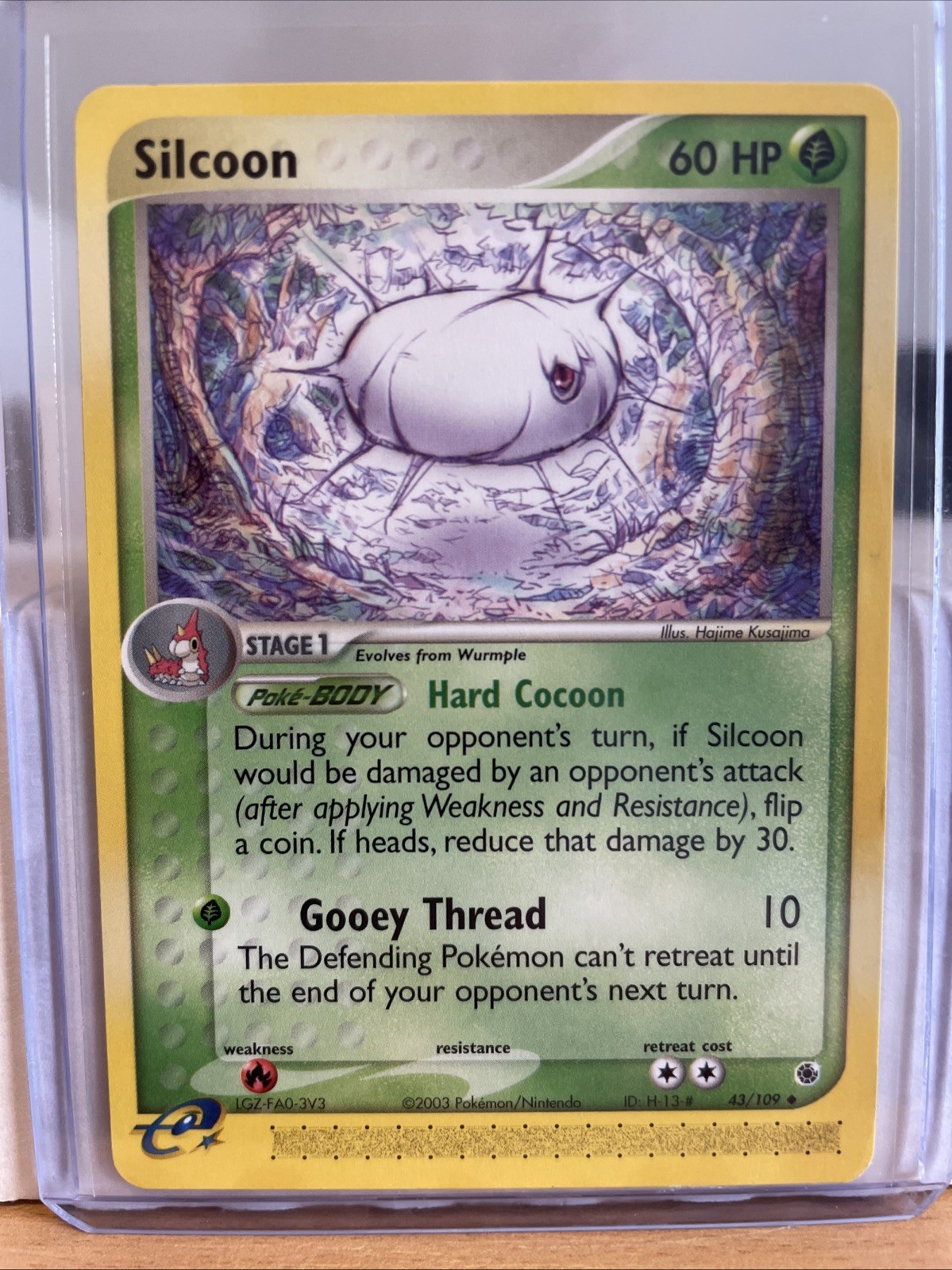 Silcoon 43/109 Ruby and Sapphire Pokemon! Rare-NM-MT!!