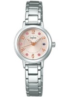 Seiko Alba Ingenu AHJK445 Jdm Pink Dial Crystal Index Stainless S Damenuhr