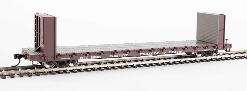 Walthers HO 60' mampara flatcar TT Brn #90600 910-5819 | Zustand: New