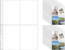 20 A4 Binder 4 Pocket, 4" X 6" Sheet Protectors Clear Binder Sleeves for A4 Bind
