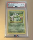 1999 Pokémon Base Set Bulbasaur 44/102 Shadowless PSA 8 Near Mint