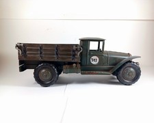 Rare Vintage Soviet Russian 10" Pressed Steel ZiS-5 Toy Truck 1948-54 All Metal