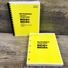 Mitsubishi Bd2d Bd2e Crawler Tractor Service Parts Manual Set Repair Workshop