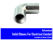 20MM 25MM GALVANISED SOLID ELBOWS FOR ELECTRICAL CONDUIT