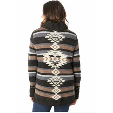 Smartwool X Chup Potlach Half Zip Merino Wool Sweater Sz L Aztec Shawl Collar