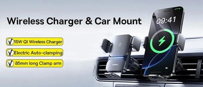 Baseus Vacuum Magnetic Car Phone Holder Mount 360° Rotation Stand Car Mount
