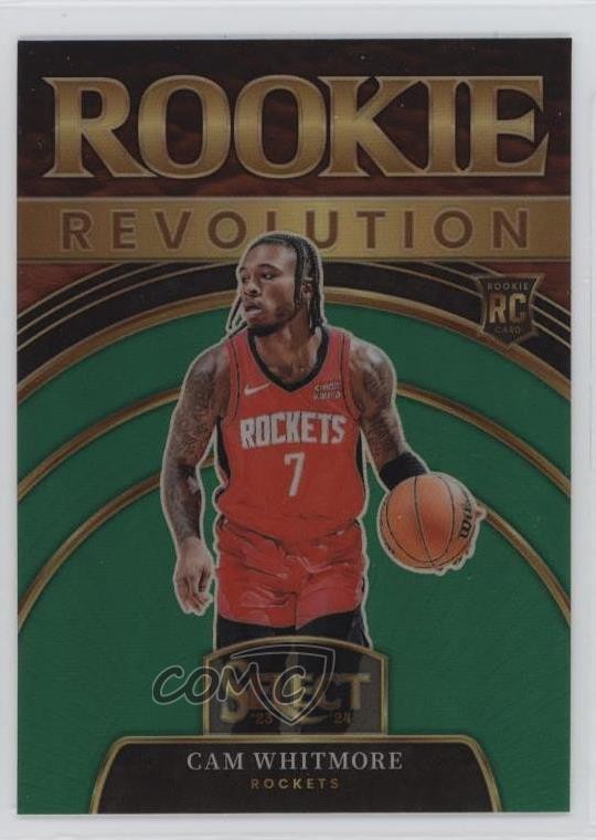 2023-24 Panini Select Rookie Revolution Green Prizm Cam Whitmore #24 2l4